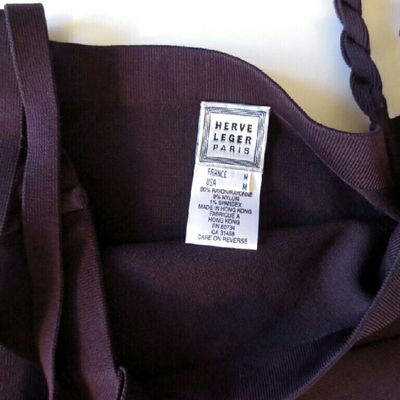 Herve Leger Purple Asymmetrical Top 💜 - Picture 3 of 4